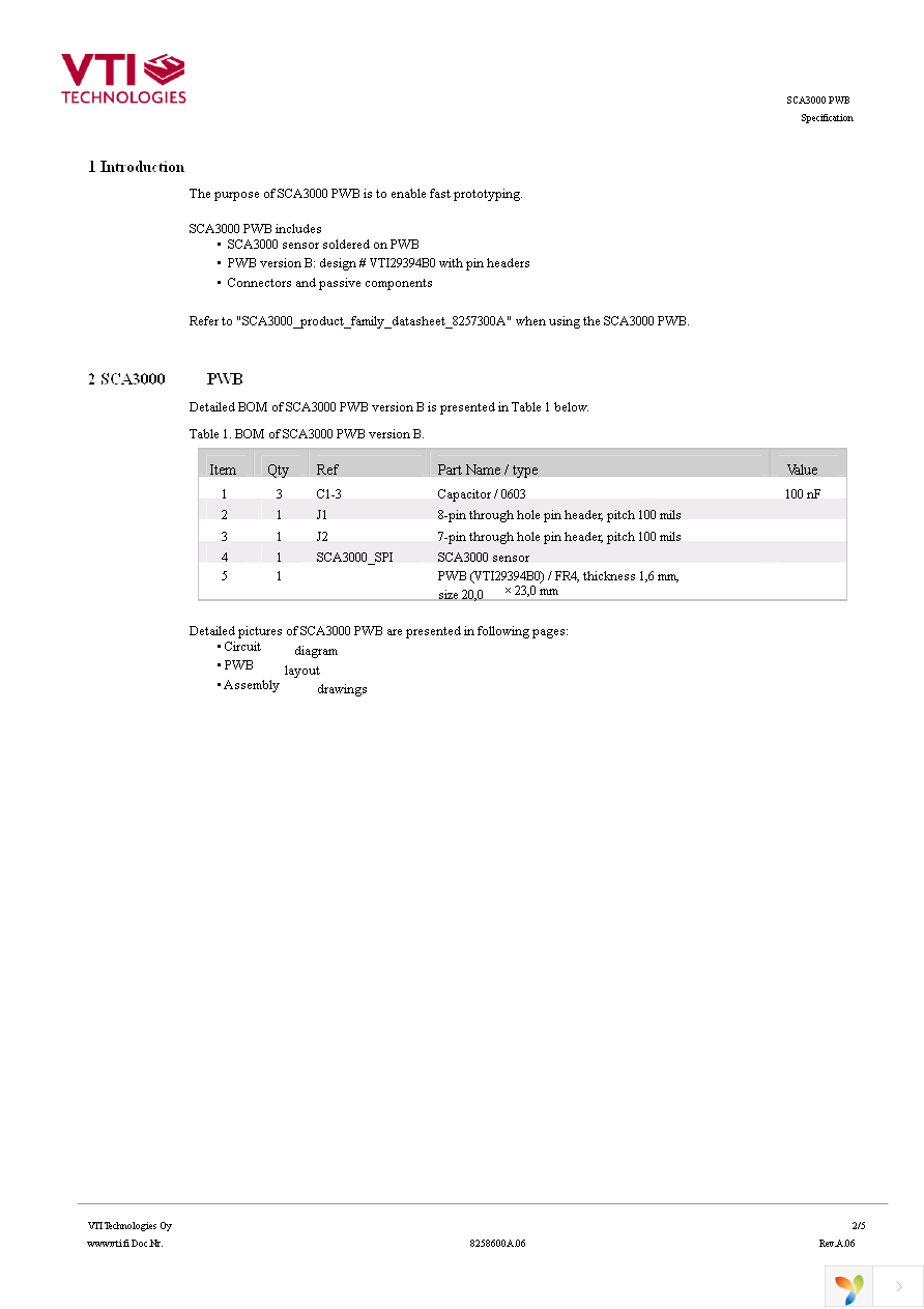 SCA3000-D01 PWB Page 2